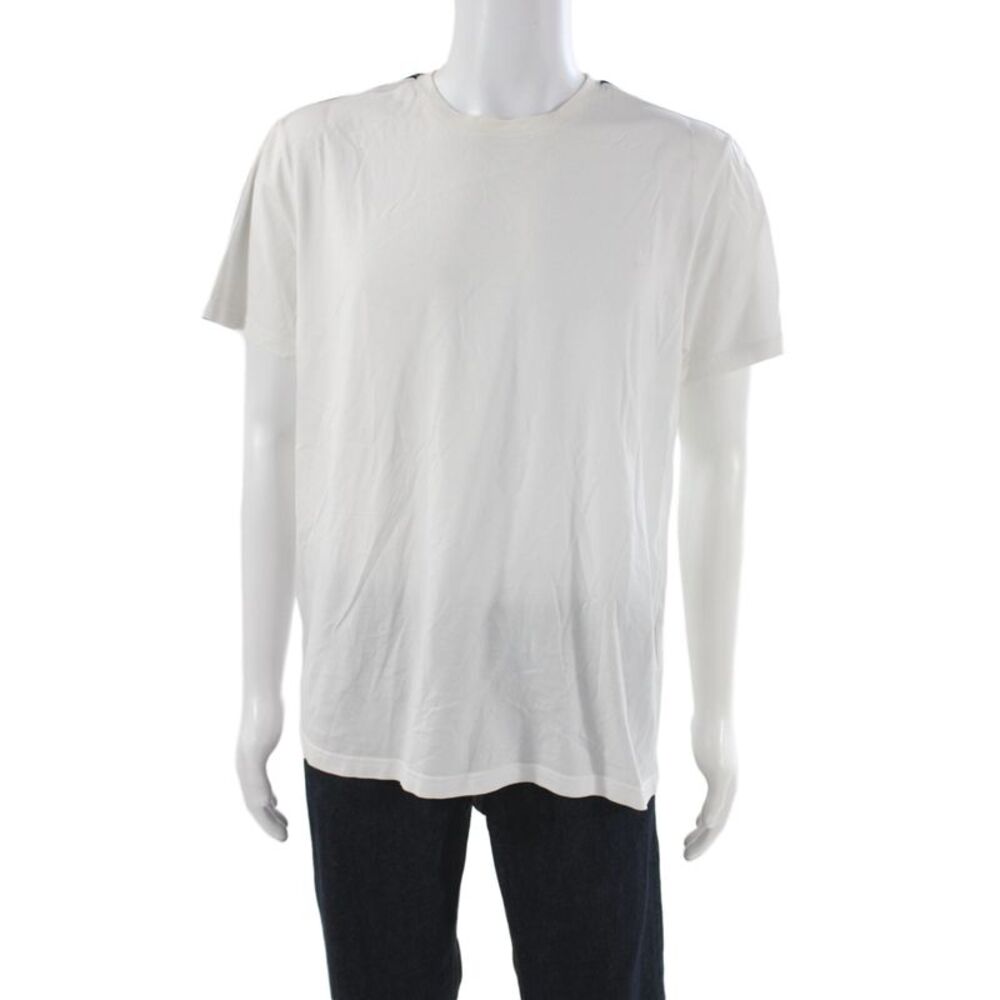 Givenchy Mens Basic White Cotton Crew Neck Short Sleeve T-Shirt Size S